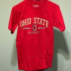 Old Varsity Brand Small Ohio State Tee Red EUC